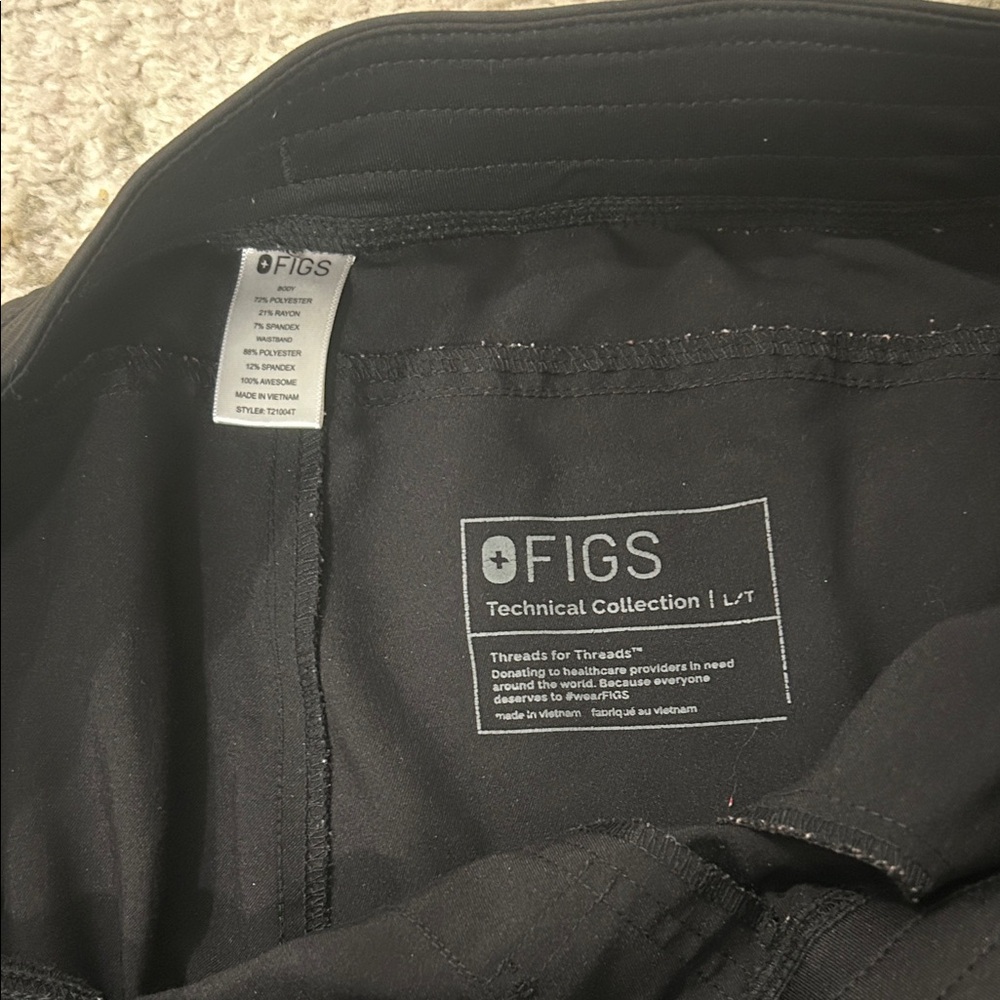 Figs Black Technical Collection Pants - Picture 2 of 2